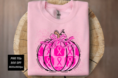 Breast Cancer Pumpkin PNG | Breast Cancer PNG | T-Shirt PNG Product Image 4