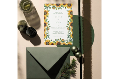 Sunflower Wedding Invitation | Wedding Invitation Product Image 5