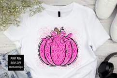 Breast Cancer Pumpkin PNG | Breast Cancer PNG | T-Shirt PNG Product Image 5