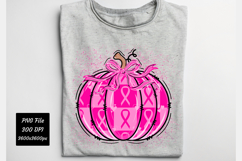 Breast Cancer Pumpkin PNG | Breast Cancer PNG | T-Shirt PNG Product Image 5