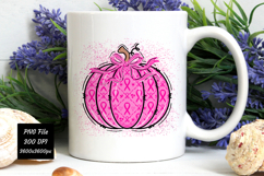 Breast Cancer Pumpkin PNG | Breast Cancer PNG | T-Shirt PNG Product Image 6