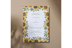 Sunflower Wedding Invitation | Wedding Invitation Product Image 4