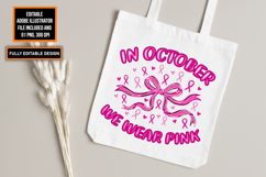 In October We Wear Pink Png | Breast Cancer Png Product Image 7