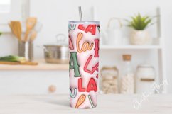 3D Inflated Fa La La Tumbler Wrap PNG Product Image 2