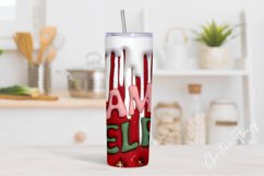 3D Inflated Mama Elf Tumbler Wrap PNG Product Image 2