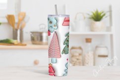 3D Inflated Christmas Tree Tumbler Wrap PNG Product Image 2