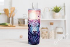 Magical Forest Cow Tumbler Wrap PNG Product Image 2