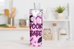 3D Inflated Spooky Babe Tumbler Wrap PNG Product Image 2