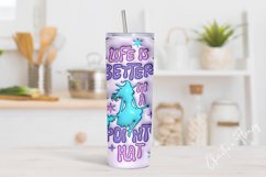 3D Inflated Witch Tumbler Wrap PNG Product Image 2