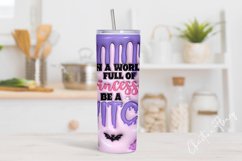 3D Inflated Be a Witch Tumbler Wrap PNG Product Image 2