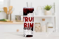 Glitter True Crime Junkie Tumbler Wrap PNG Product Image 2