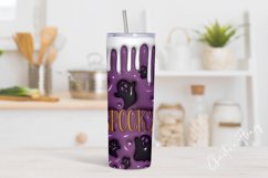 3D Inflated Spooky Ghosts Tumbler Wrap PNG Product Image 2