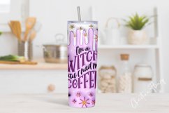 3D Inflated I'm a Witch Until I Had my Coffee Tumbler Wrap Product Image 2