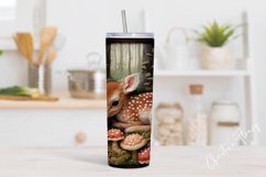 3D Embroidered Baby Deer Tumbler Wrap PNG Product Image 2