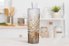 3D Embroidered Boho Tumbler Wrap PNG Product Image 2