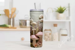 3D Embroidered Mushrooms Tumbler Wrap PNG Product Image 2