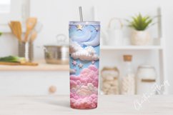 3D Embroidered Sky Tumbler Wrap PNG Product Image 2