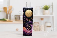 3D Embroidered Celestial Tumbler Wrap PNG Product Image 2