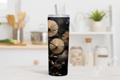 3D New Years Eve Fireworks Tumbler Wrap PNG Product Image 2
