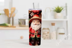 3D Western Christmas Ranger Tumbler Wrap PNG Product Image 2