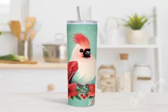 Cute Christmas Bird Tumbler Wrap PNG Product Image 2