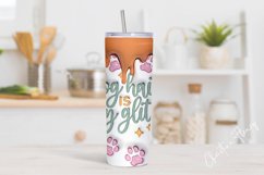 3D Inflated Dog Hair is my Glitter Tumbler Wrap PNG Product Image 2