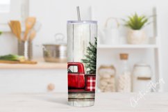 Rustic Truck Christmas Tumbler Wrap PNG | Christmas PNG Product Image 2