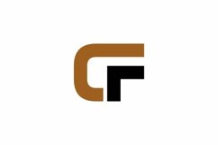 CF logo design vector template Product Image 1