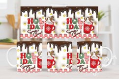 3D Inflated Holiday Season Cheer Mug Wrap | Mug Sublimation Product Image 2