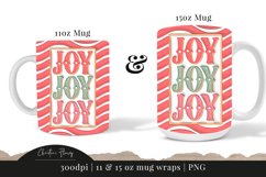 3D Inflated Joy Joy Joy Mug Wrap | Mug Sublimation Product Image 3