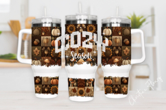 Fall Patchwork Cozy Season 40oz Tumbler Wrap Product Image 2