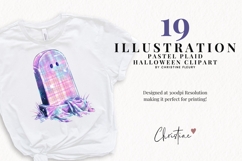 Pastel Plaid Halloween Clipart Bundle Product Image 2