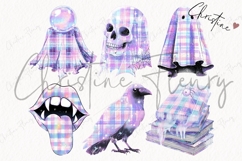 Pastel Plaid Halloween Clipart Bundle Product Image 5