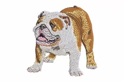 English Bulldog embroidery file - Dog gifts Product Image 1