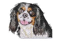 Cavalier King Charles Spaniel embroidery file Product Image 1