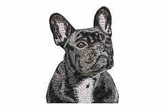 French Bulldog embroidery file - Dog gifts Product Image 1