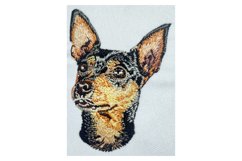 Miniature Pinscher Embroidery Design Product Image 2