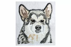 Alaskan Malamute Puppy embroidery file - Dog gifts Product Image 2