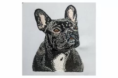 French Bulldog embroidery file - Dog gifts Product Image 2
