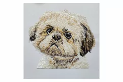 Shih Tzu embroidery file - Dog Gifts - Realistic Dog Product Image 2