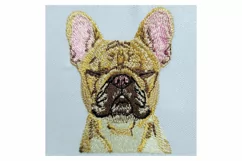 French Bulldog embroidery file - Dog gifts Product Image 2