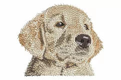 Golden Retriever puppy embroidery file - Dog gifts Product Image 1