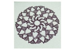 Mandala pattern embroidery design - Arcs and Waves Product Image 3