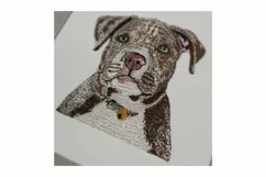 American Bully Puppy embroidery file - Dog gifts Product Image 4