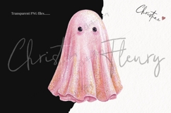 Pink Glitter Ghosts Clipart Bundle Product Image 3