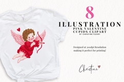 Pink Valentine Cupid Clipart Bundle Product Image 2