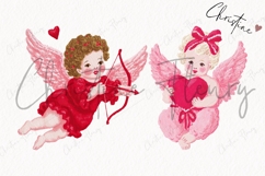 Pink Valentine Cupid Clipart Bundle Product Image 4