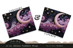 3D Embroidered Celestial Tumbler Wrap PNG Product Image 3