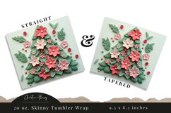 3D Christmas Tree Tumbler Wrap PNG Product Image 3