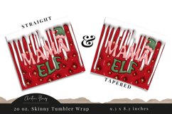 3D Inflated Mama Elf Tumbler Wrap PNG Product Image 3